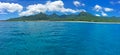 Panoramic landscape view of in Rarotonga, Cook Islands Royalty Free Stock Photo