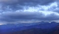 Panoramic landscape view of Tatra Mountains, near Zakopane in Poland Royalty Free Stock Photo