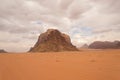 Panoramic landscape view, Wadi Rum desert, Jordan