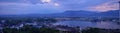 Panoramic landscape views of and around Puerto Vallarta Mexico mountains, city and tropical jungles. Royalty Free Stock Photo