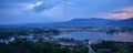 Panoramic landscape views of and around Puerto Vallarta Mexico mountains, city and tropical jungles. Royalty Free Stock Photo