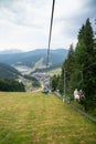 Panoramic lifts of Bukovel Royalty Free Stock Photo