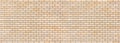 Panoramic light brick wall pattern