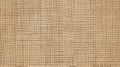 Panoramic light brown textured burlap background. Generative AI Royalty Free Stock Photo