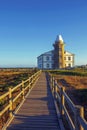 Panoramic light-house in Asturias Spain, vacations destination