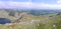 Panoramic looking down the Brim Fell Rake, Lake District