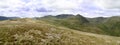 Panoramic looking to Helvellyn range Royalty Free Stock Photo
