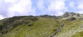 Panoramic looking to Nethermost Pike and it`s east ridge Royalty Free Stock Photo