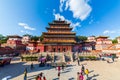 Panoramic of the Mahayana Pavilion of Puning Temple in Chengde Hebei Royalty Free Stock Photo