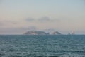 Panoramic of the Medes Islands, in the Mediterranean sea. Costa Royalty Free Stock Photo