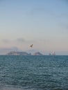 Panoramic of the Medes Islands, in the Mediterranean sea. Costa Royalty Free Stock Photo