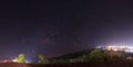 Panoramic Milky way scene