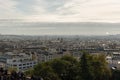 Panoramic Montmartre vista in late October