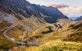 Panoramic mountain road Transfagarasan highway Royalty Free Stock Photo