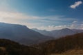 Panoramic mountain view of Bosnia and Herzwgovina Royalty Free Stock Photo