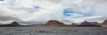 Panoramic mountain view in Isafjordur, Iceland Royalty Free Stock Photo