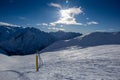 Panoramic mountain view, Passo Tonale, Italy