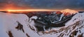 Panoramic mountain winter landscape, Slovakia Royalty Free Stock Photo
