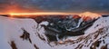 Panoramic mountain winter landscape, Slovakia