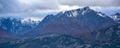 Panoramic mountains range, ushuaia, argentina