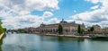 Panoramic of Musee d`Orsay and Seine river - Paris, France Royalty Free Stock Photo