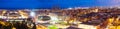 Panoramic night view of Barcelona. Catalonia Royalty Free Stock Photo