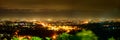 Panoramic Night View of Chiang Mai City Royalty Free Stock Photo