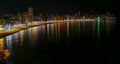 Panoramic night view of cityscape from Benidorm, Spain Royalty Free Stock Photo