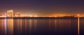 Coronado Bridge at Night - San Diego Royalty Free Stock Photo