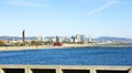 Panoramic of Nova Icaria beach in Barcelona