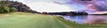 Panoramic Oconee Lake Golf course Georgia Royalty Free Stock Photo