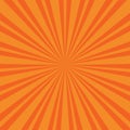 Panoramic orange comic zoom with lines - illustration