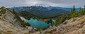 Panoramic Overlook of Eunice Lake from Tolmie Peak Royalty Free Stock Photo