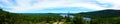 Panoramic overlooking Eagle Lake in Acadia National Park - Maine