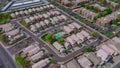 Panoramic overlooking view of a small American town in Avondale city Arizona USA