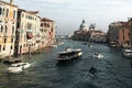 Panoramic overview of basilica Di Santa Maria della Salute on a sunny day