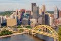 Skyline of the city of Pittsburgh from the top of Mount Washington