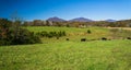 A Panoramic Peaks of Otter, Bedford County, Virginia, USA Royalty Free Stock Photo