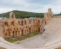 Panoramic Photo of antique Acropolis theater