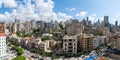 Panoramic photo of beirut after the port explosion