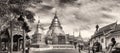 Panoramic photo Buddha Thailand temple Wat Prasingh