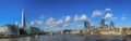 Panoramic photo of the City of London skyline. Royalty Free Stock Photo