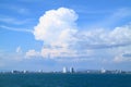 Panoramic photo of the city Pattaya
