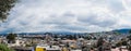 Panoramic photo of the City of Toluca, Mexico, where you can see several of the emblematic sites such as the Cathedral