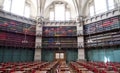 Panoramic photo of the interior of the historic Octagon Library at Queen Mary, University of London, Mile End UK. Royalty Free Stock Photo