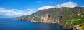 Panoramic photo of Irish cliffs