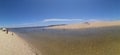 Panoramic photo Lagoa de Santo AndrÃÂ© beach Dune lake Portugal