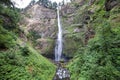 Panoramic photo of Multnomah Falls located in Columbia river gorge