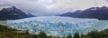 Panoramic photo Perito Moreno Glacier. Argentina, Los Glaciares National Park. Royalty Free Stock Photo