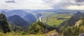 Panoramic photo of Pieniny Mountains, Poland